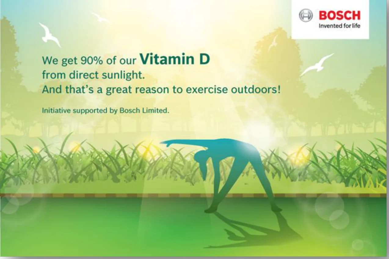 Lalbagh creative: “We get 90% of our vitamin D from direct sunlight” — a reason to exercise outdoors