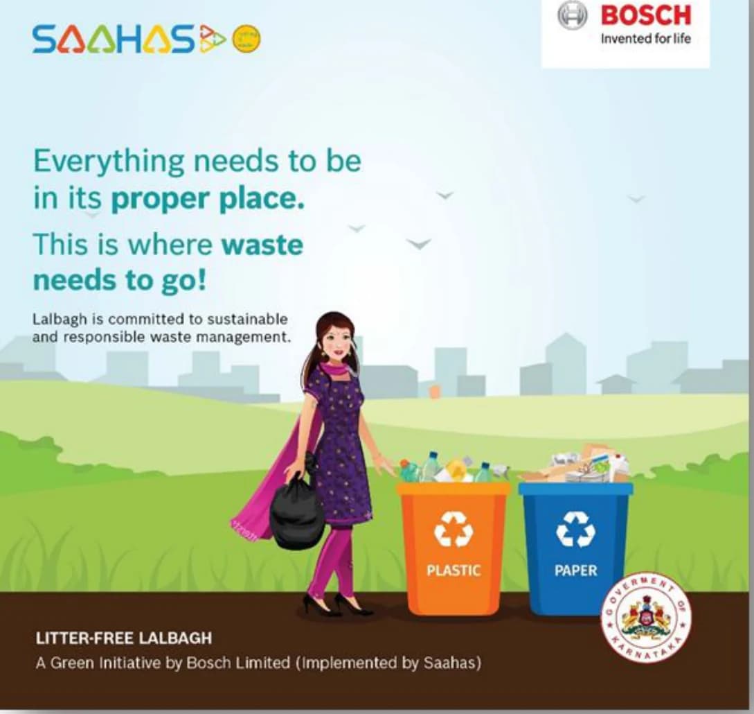 Lalbagh creative: “Everything needs to be in its proper place. This is where waste needs to go!”