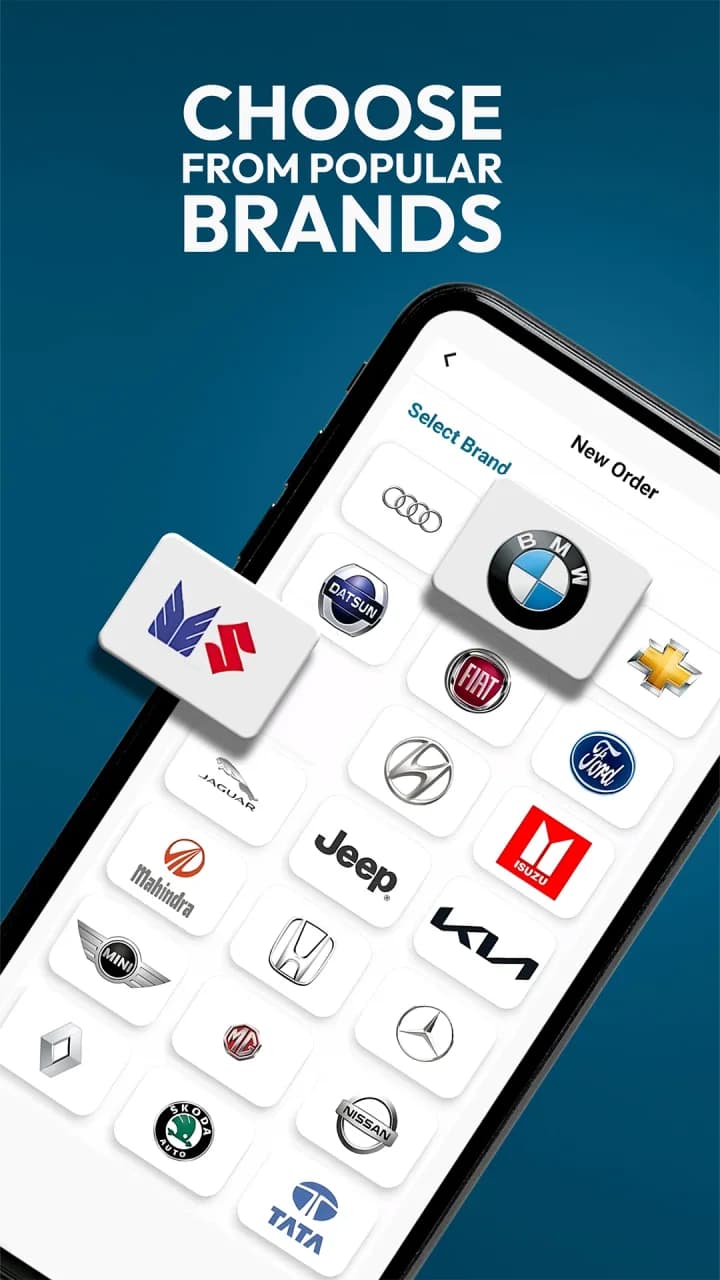 Google Play screenshot: Choose from popular brands