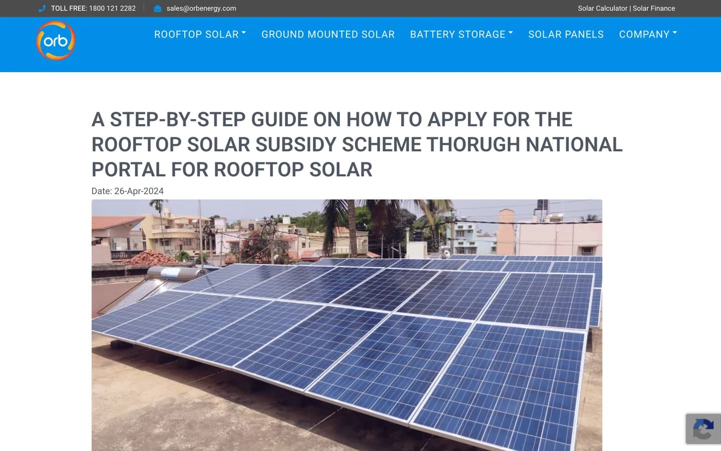 Learn: Subsidy & finance articles on orbenergy.com