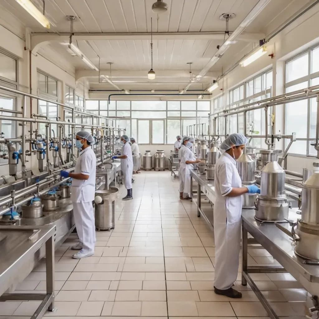 Staff at work inside KSE’s dairy processing facility, from kselimited.com