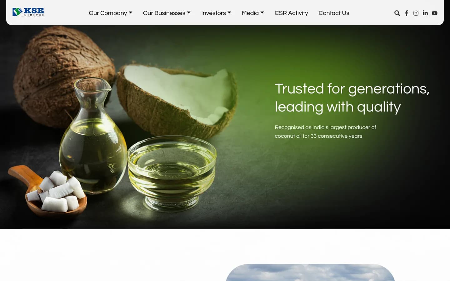 The Coconut Oil Division page