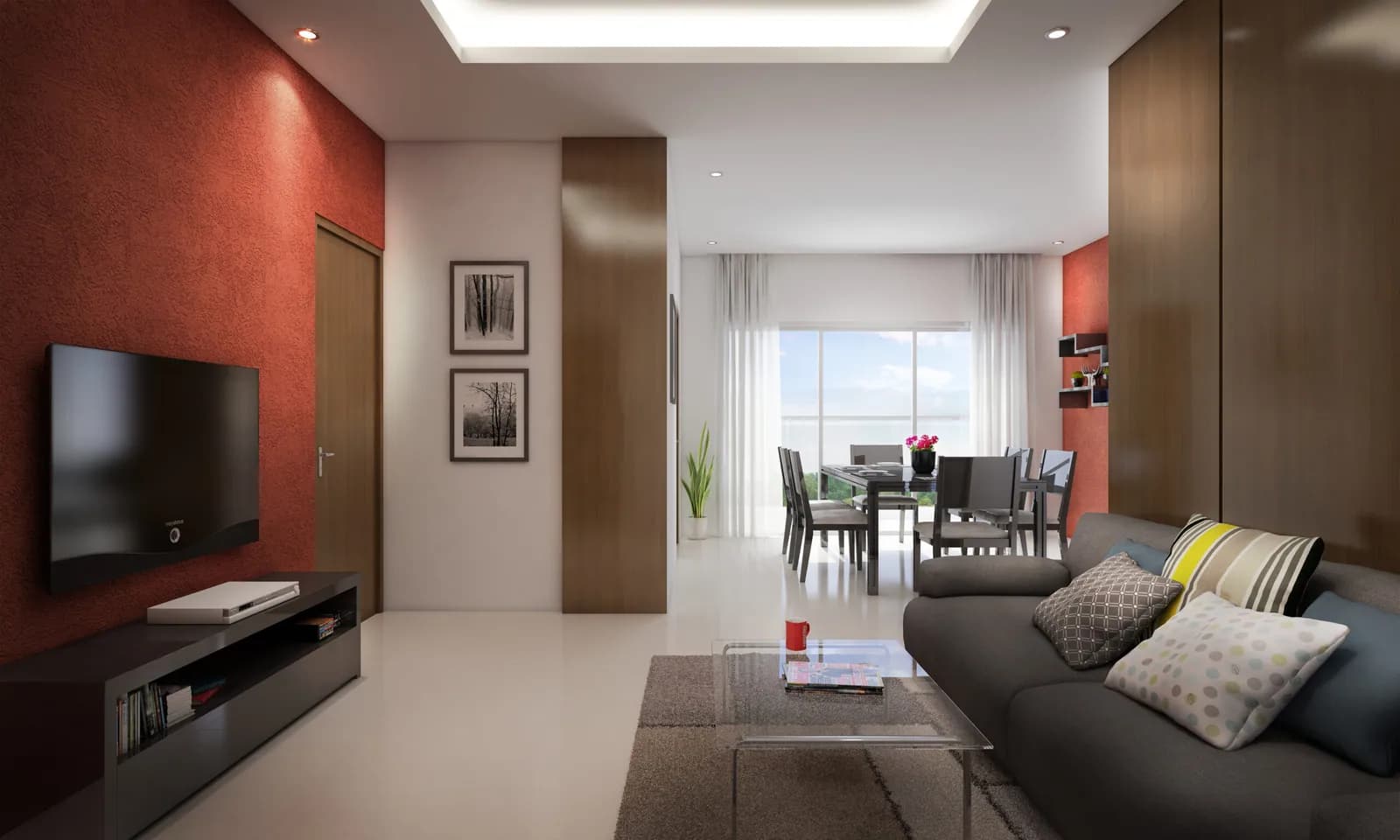 A living room render from Mahaveer Celesse