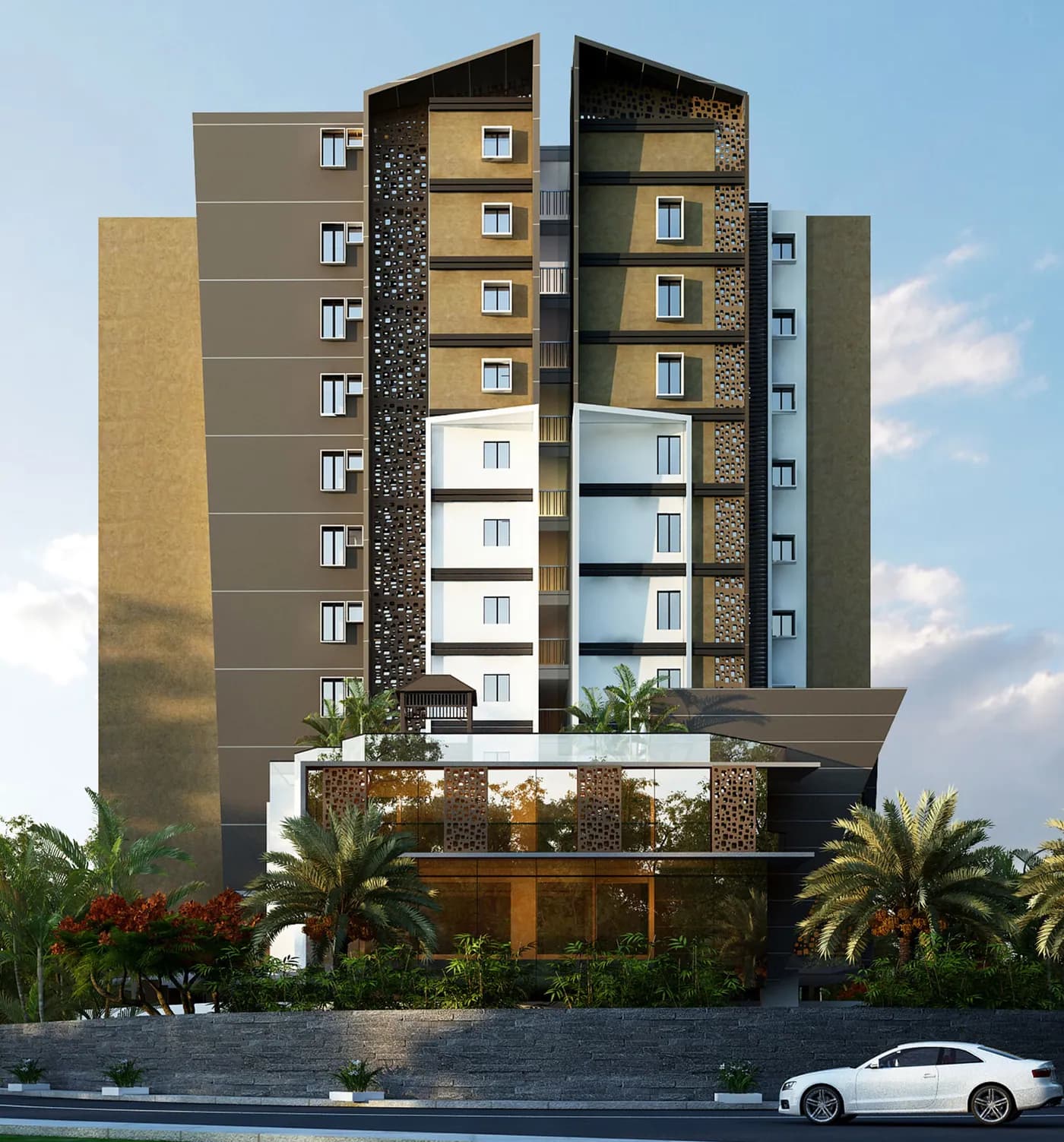 A Mahaveer Highlands tower