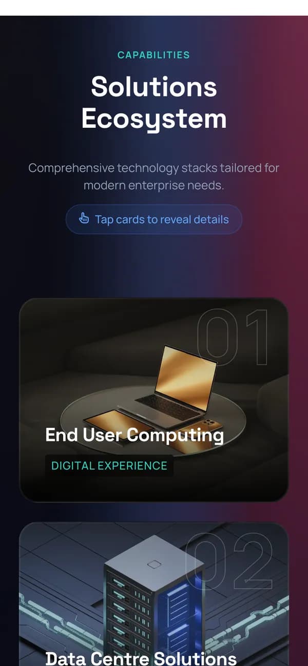 Mega Compu on mobile — Solutions ecosystem