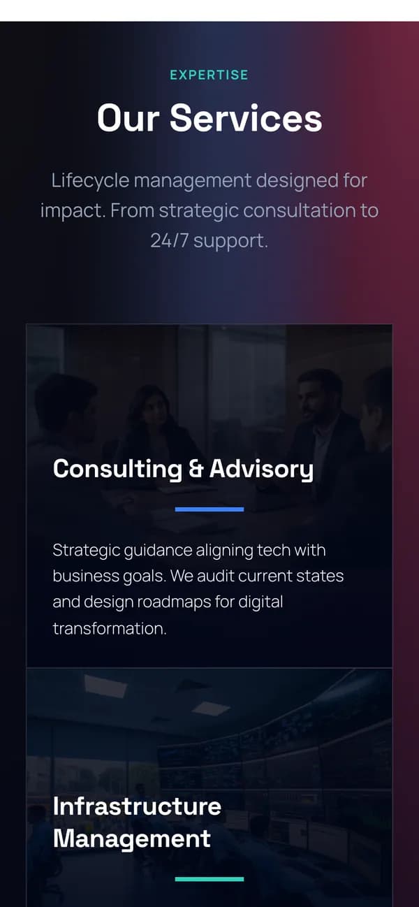 Mega Compu on mobile — Our services