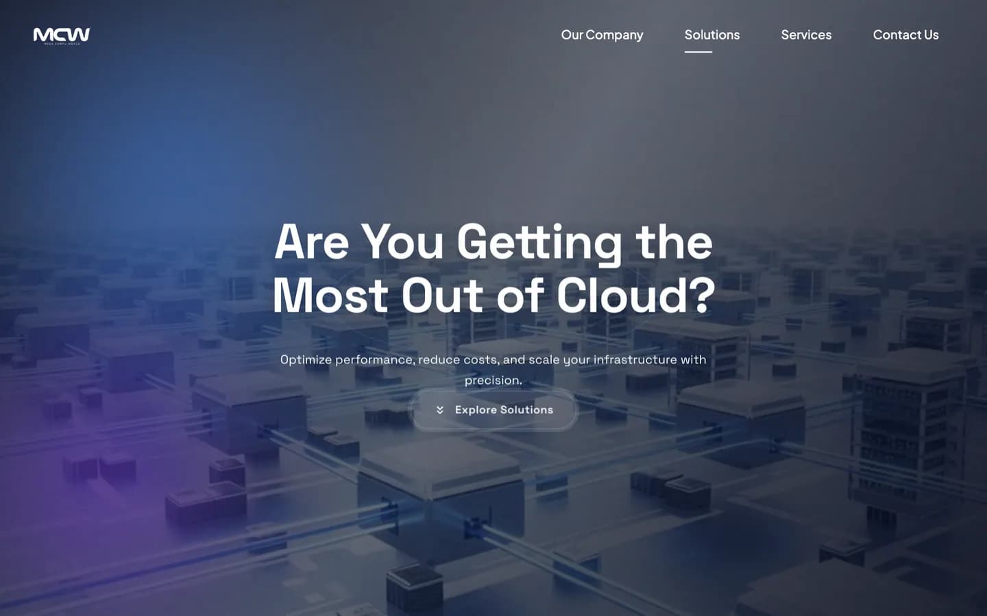 Cloud page — “Are You Getting the Most Out of Cloud?”