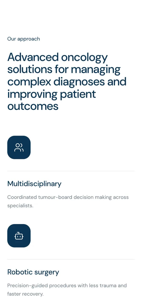OncoVie على الهاتف — نهجنا