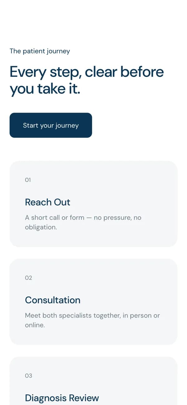OncoVie على الهاتف — رحلة المريض