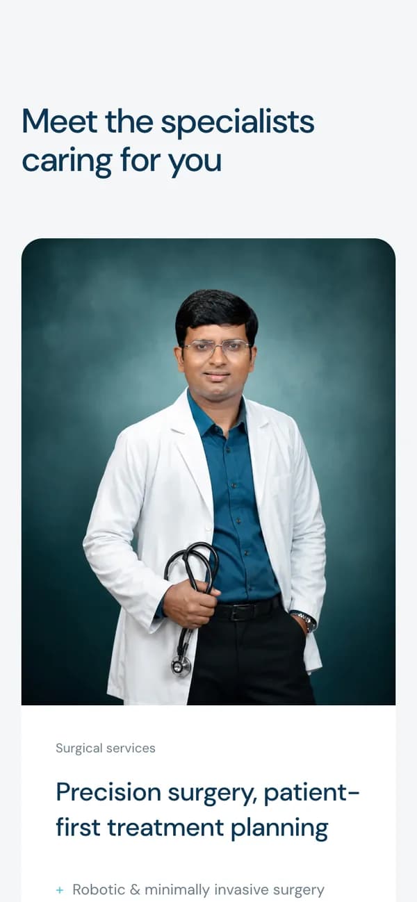 OncoVie على الهاتف — الأطباء المختصون