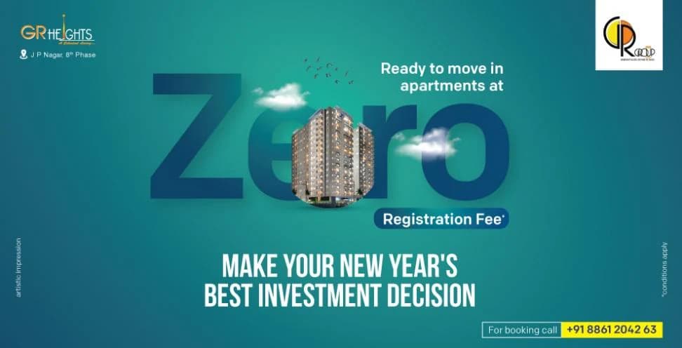 Web banner: Zero — ready-to-move-in apartments