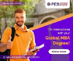 Banner ad: Go international with your Global MBA Degree