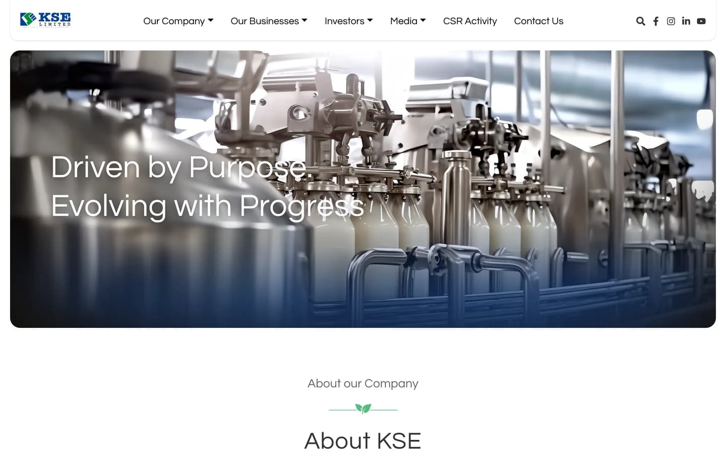 The About KSE page