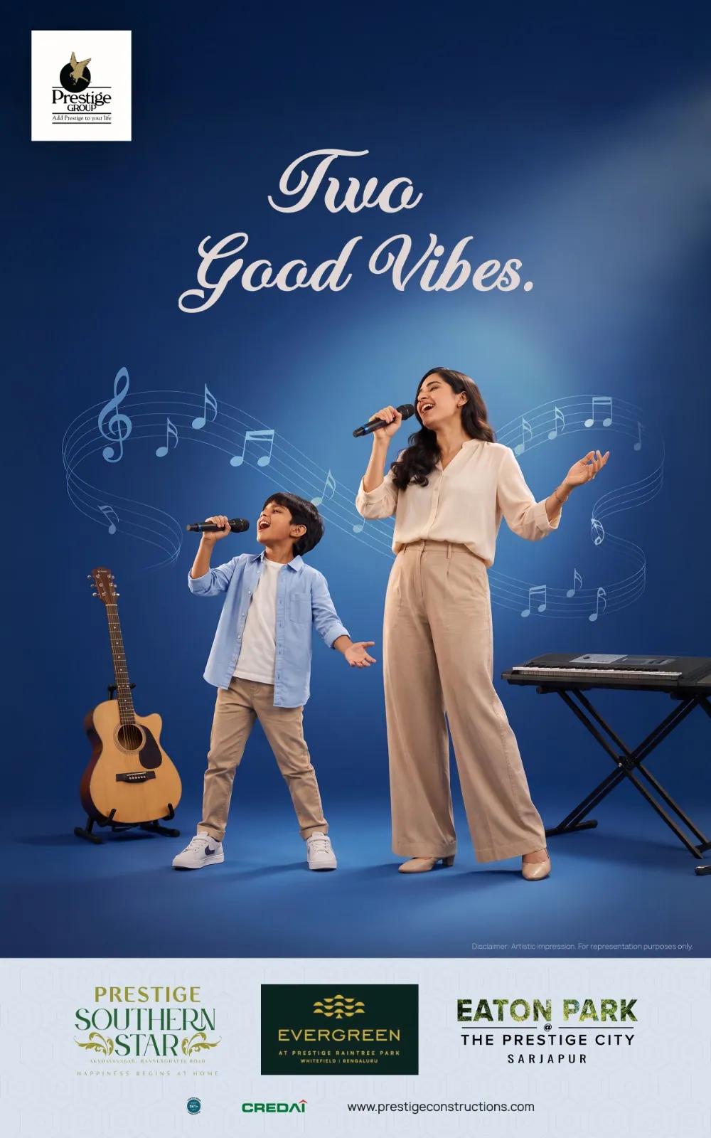 «Two good vibes» (أجواء رائعة مضاعفة) — أم وابنها يغنّيان على المسرح، Two Good Fest