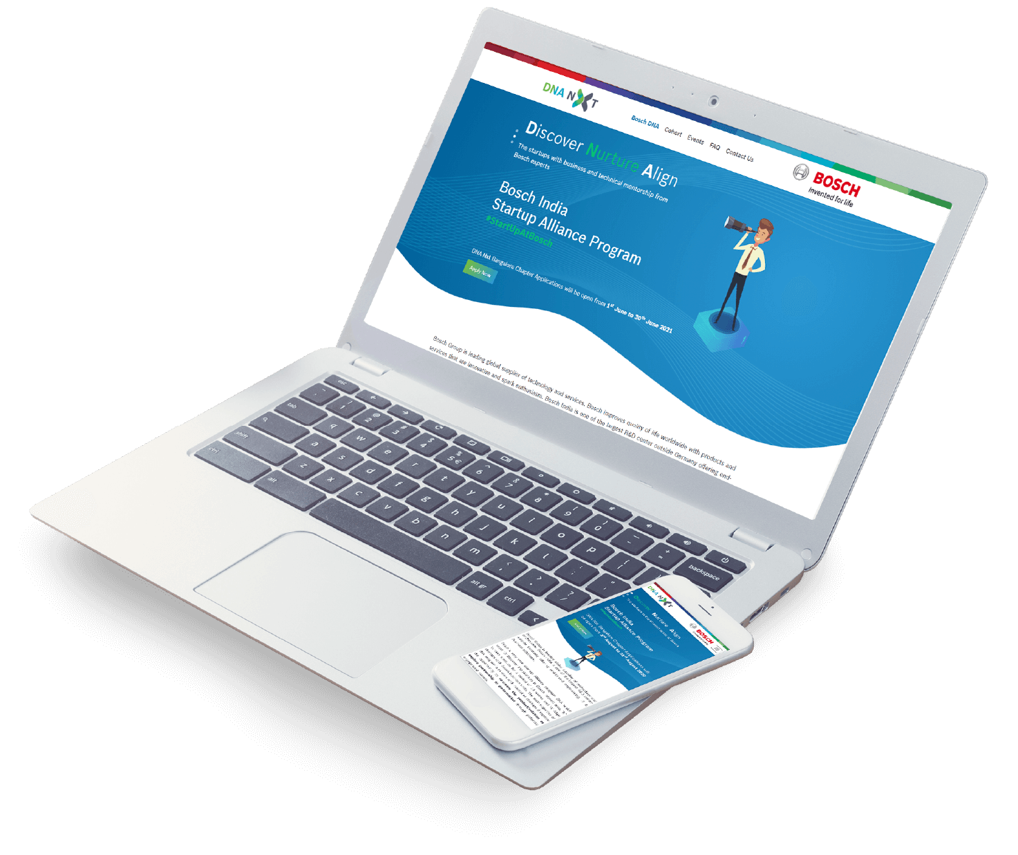 Bosch DNA Website Mockup