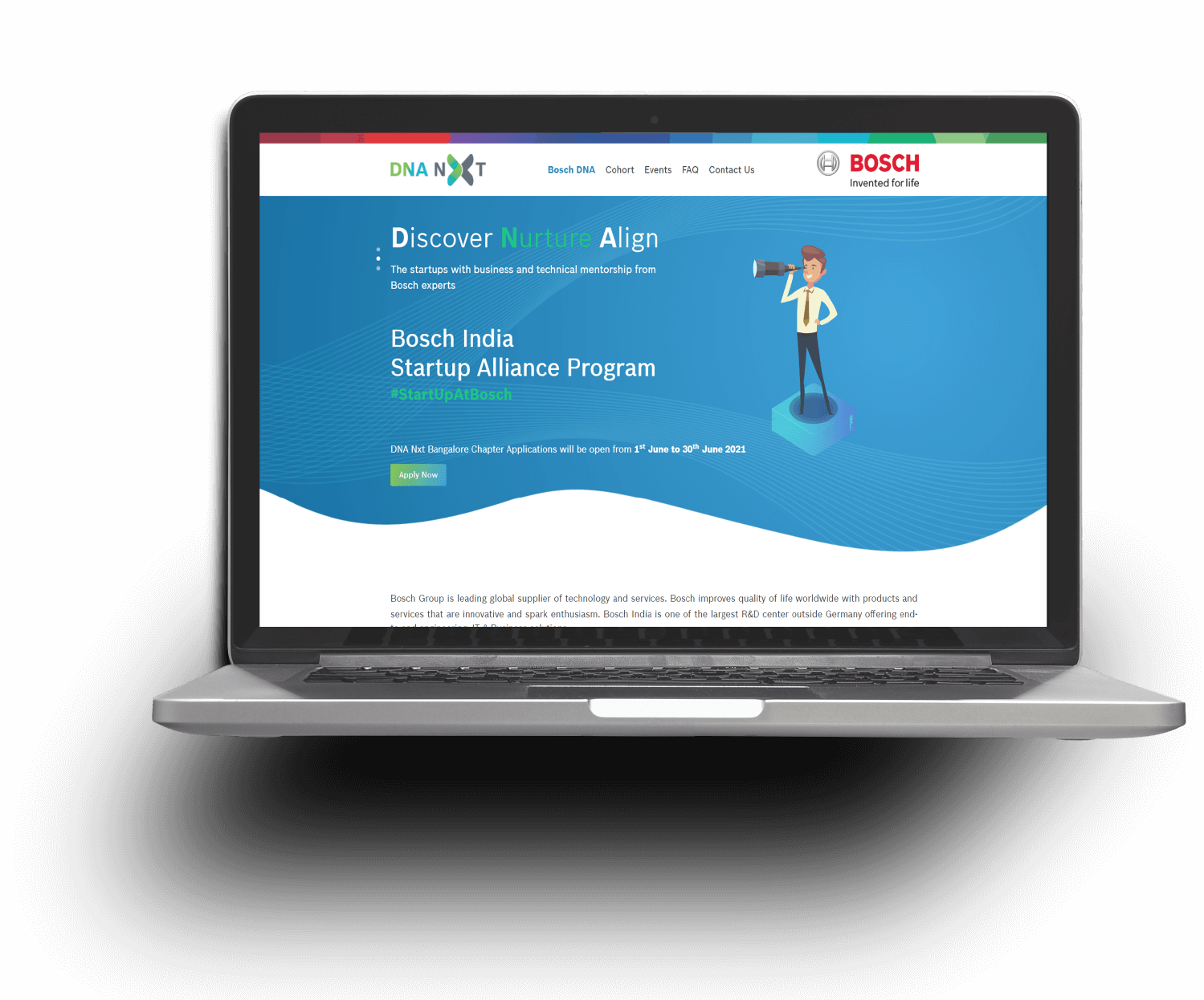 Bosch DNA UI Screen 1