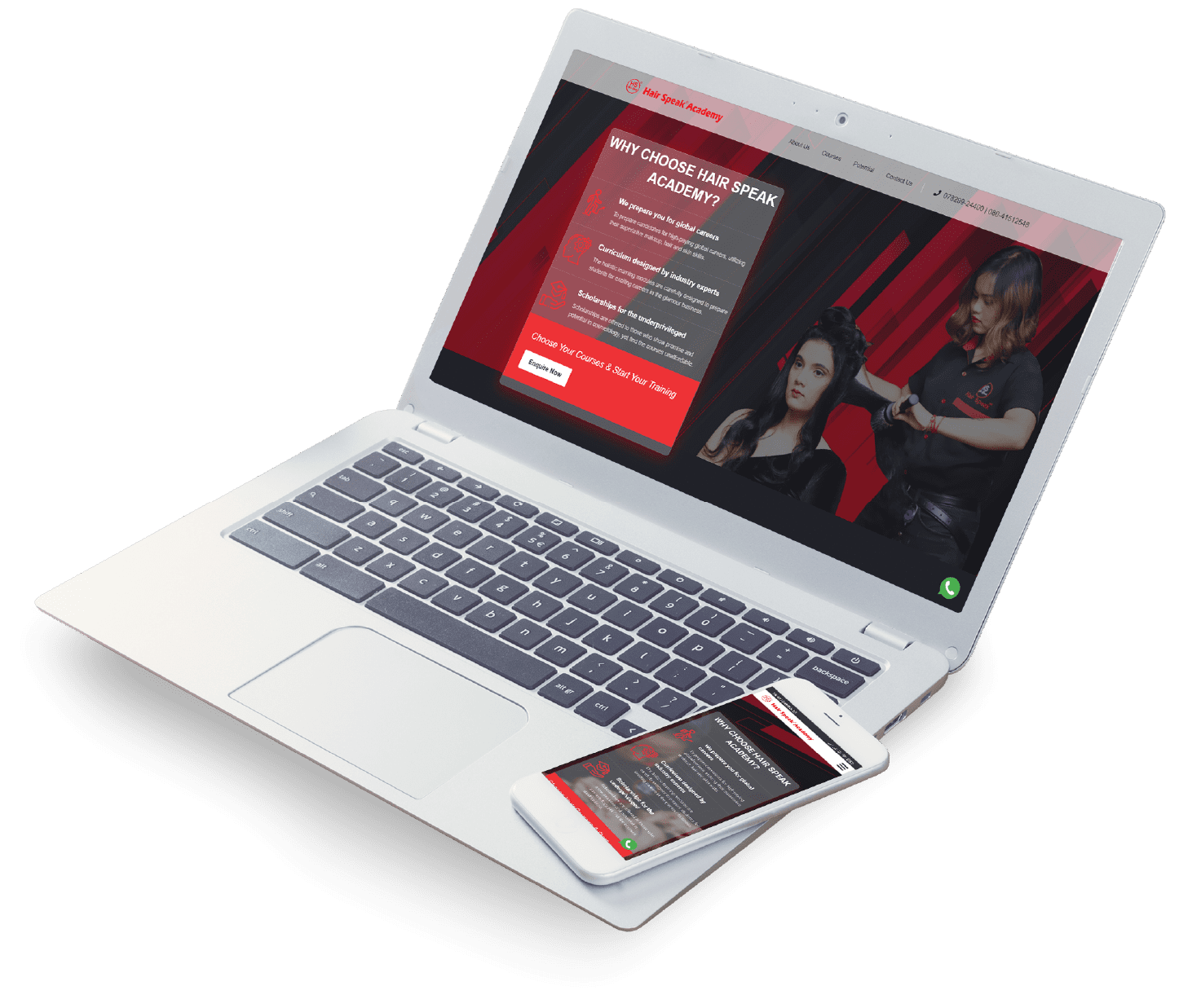 Hairspeak Academy Website Main Shot