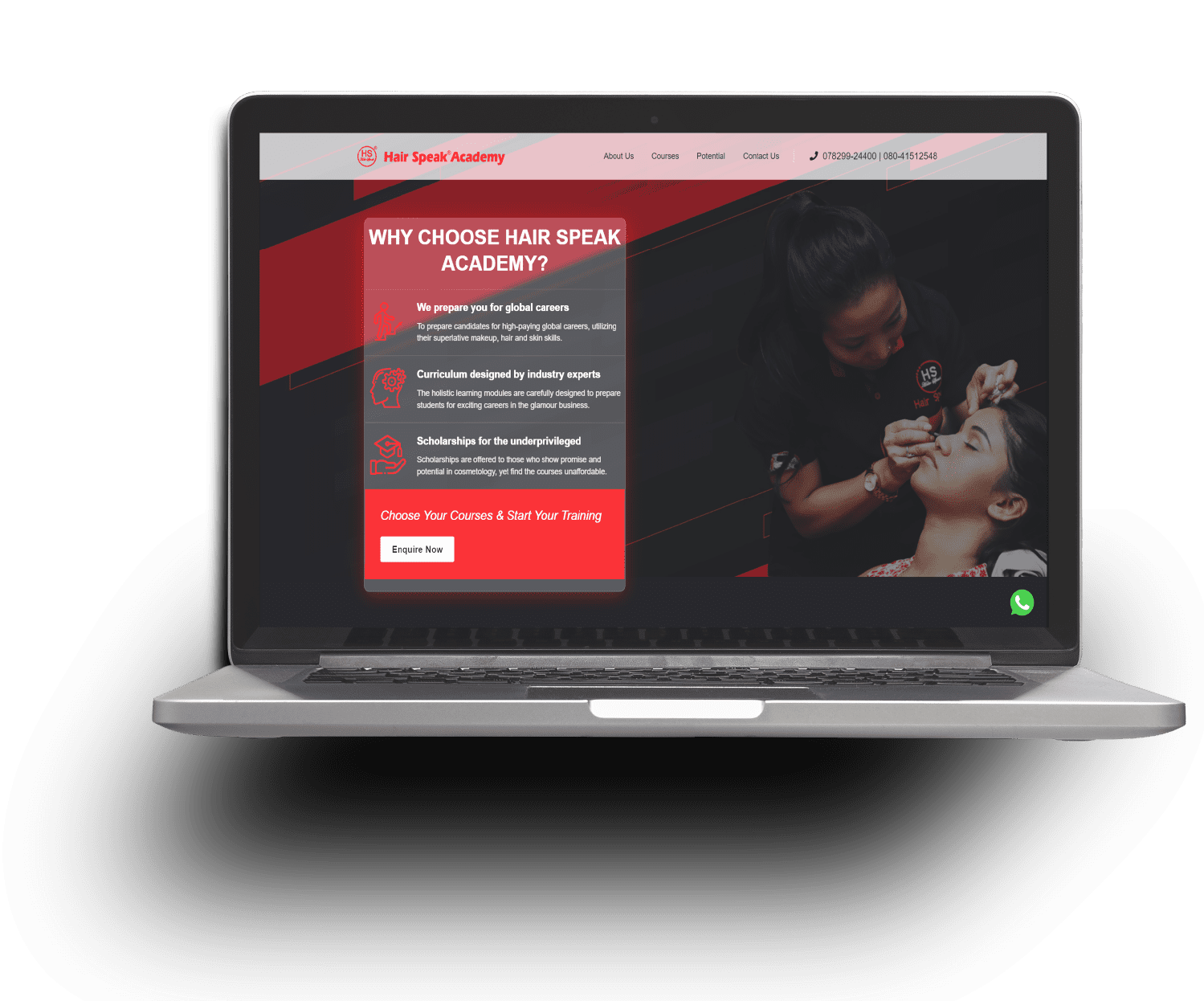 Hairspeak UI Screen 1