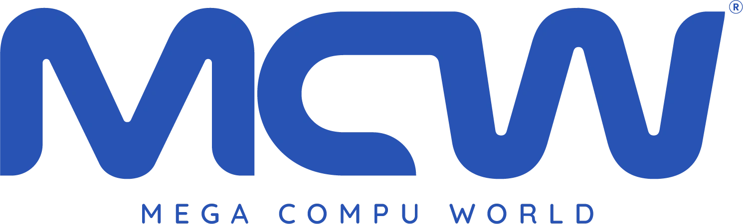 The Mega Compu World (MCW) logo