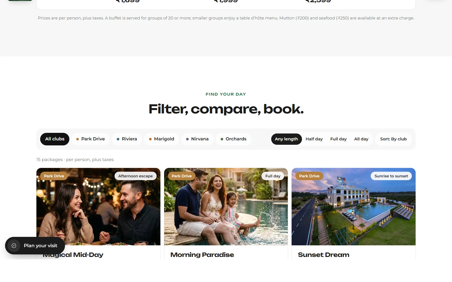 The Day outings page